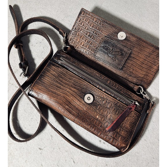 RARE Freebird By StevenLola Leather Handbag Crossbody Bag Moto Boho Festival EUC - Picture 9 of 13